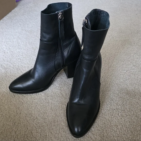 Topshop Black Heeled Booties - Picture 4 of 5